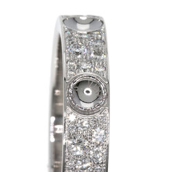 Louis Vuitton Petite Bourg Empreinte Diamond #65 Ring, K18 White Gold, Men's LOUIS VUITTON