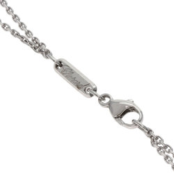 Chopard Chain 2-Row Necklace K18 White Gold Women's