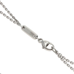 Chopard Chain 2-Row Necklace K18 White Gold Women's