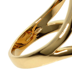 BVLGARI White Shell Ring, 18K Yellow Gold, Women's