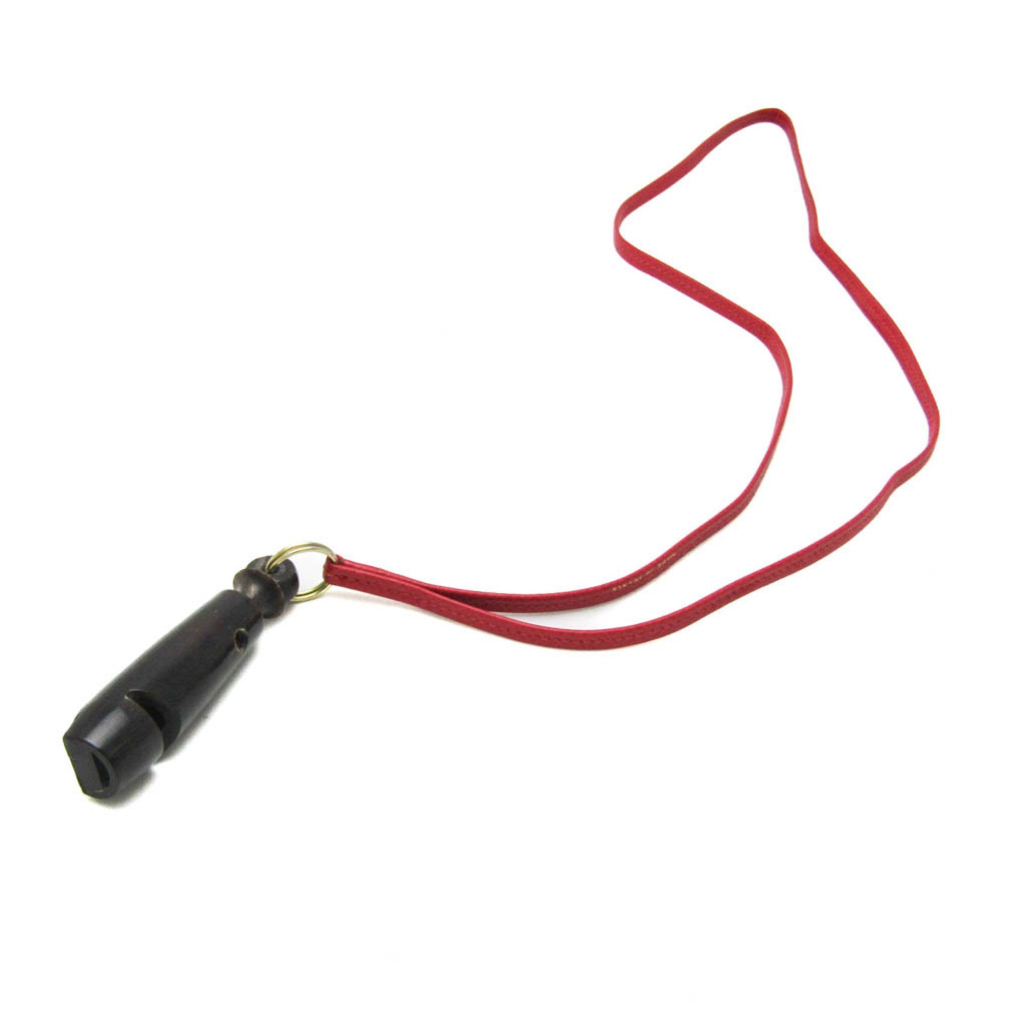 Hermes Whistle For Dog Dog Whistle Leather Wood Dark Brown,Red Color