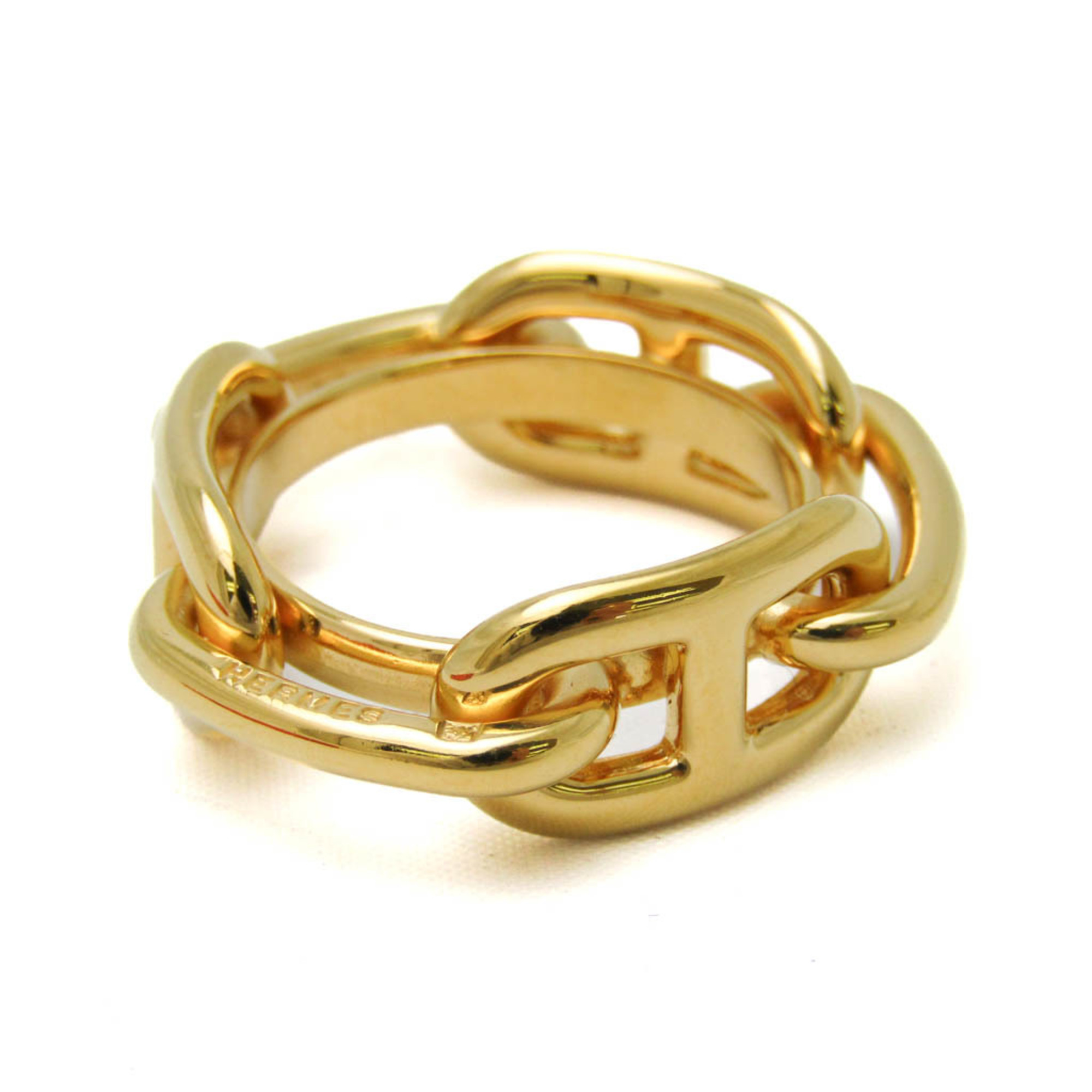 Hermes Metal Scarf Ring Gold Lugate Shane Dunkle