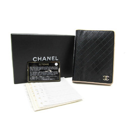 Chanel A6 Planner Cover Black,Light Beige Bicolore