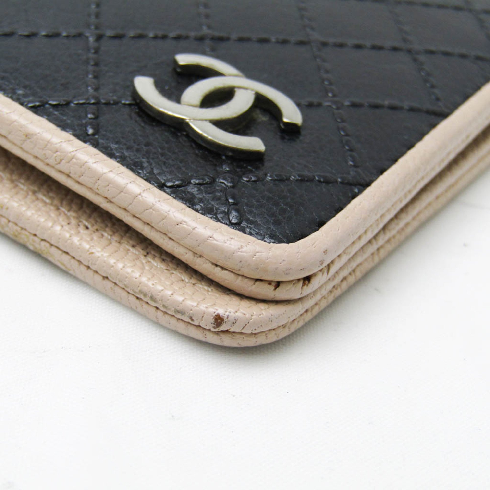 Chanel A6 Planner Cover Black,Light Beige Bicolore