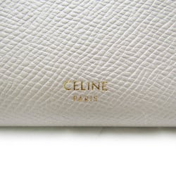 Celine Large Flap Wallet 10B563BEL Women's  Calfskin Long Wallet (bi-fold) Gray