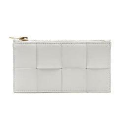 Bottega Veneta Intrecciato Cassette Fragment Case Women,Men Leather Coin Purse/coin Case White