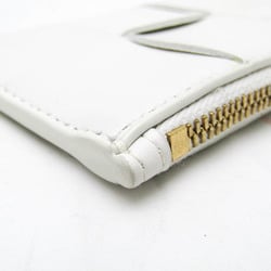 Bottega Veneta Intrecciato Cassette Fragment Case Women,Men Leather Coin Purse/coin Case White