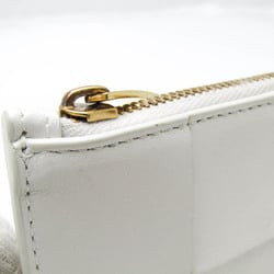 Bottega Veneta Intrecciato Cassette Fragment Case Women,Men Leather Coin Purse/coin Case White