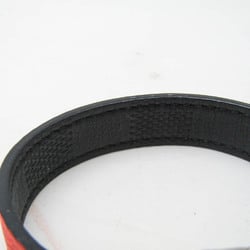 Louis Vuitton Damier Bracelet Check It M6673E Leather Bangle Black,Red Color