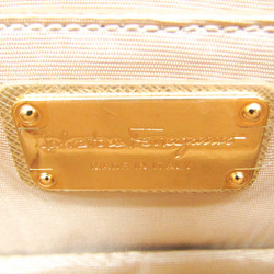 Salvatore Ferragamo Vara 21 E479 Women's Leather Shoulder Bag Gold