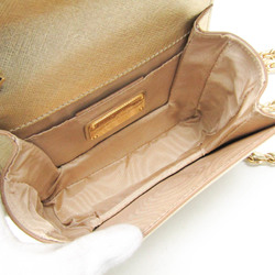 Salvatore Ferragamo Vara 21 E479 Women's Leather Shoulder Bag Gold