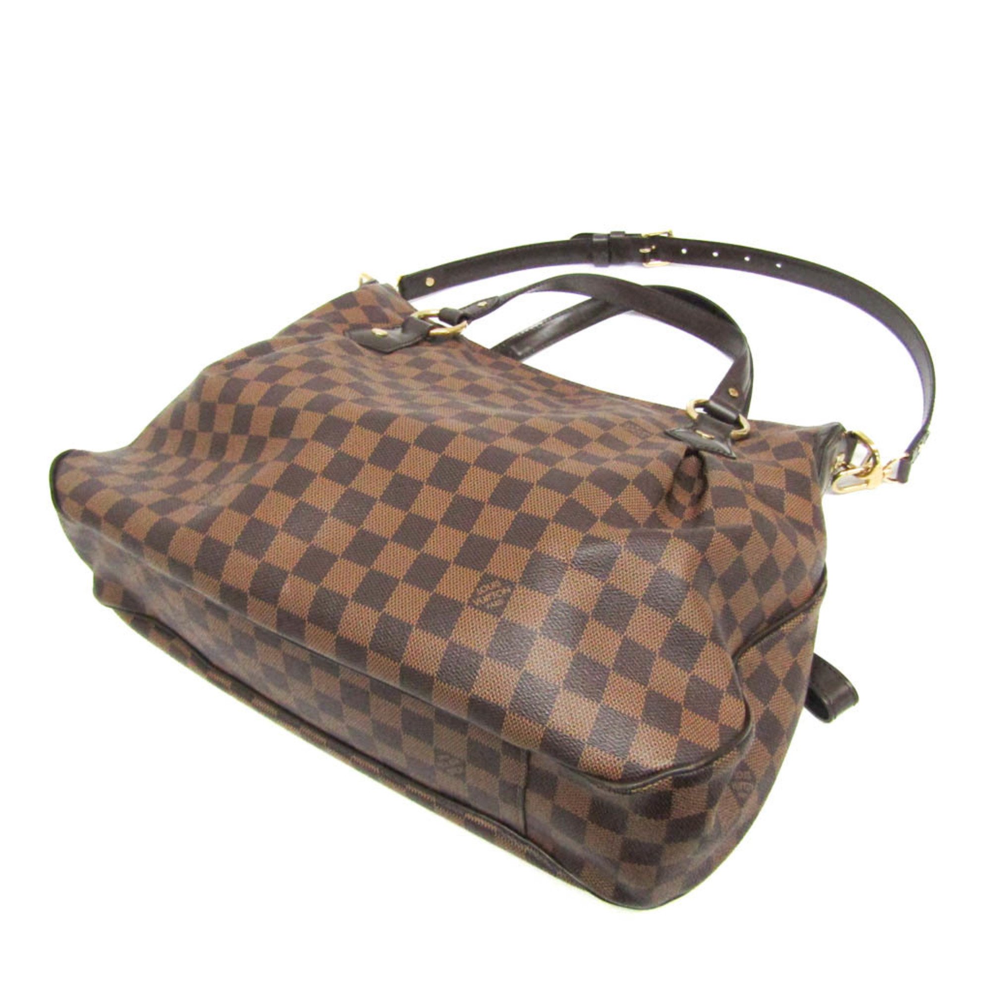 Louis Vuitton Damier Evora MM N41131 Women's Shoulder Bag Ebene