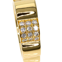 CHANEL Profield Camellia Diamond #49 Ring, K18 Yellow Gold, Women's,