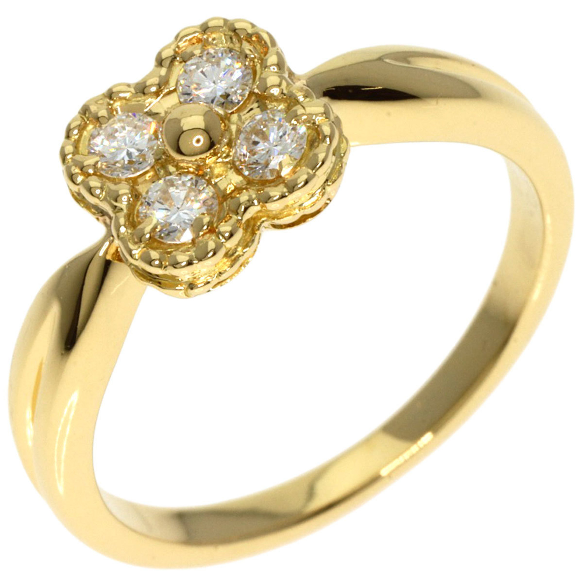 Van Cleef & Arpels Arno Diamond Ring, 18K Yellow Gold, Women's,