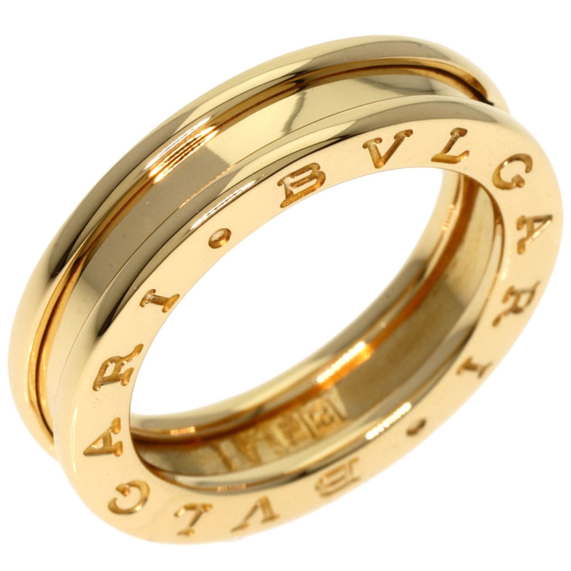 BVLGARI B-zero1 B-zero One Band XS #50 Ring, K18 Yellow Gold, Women's