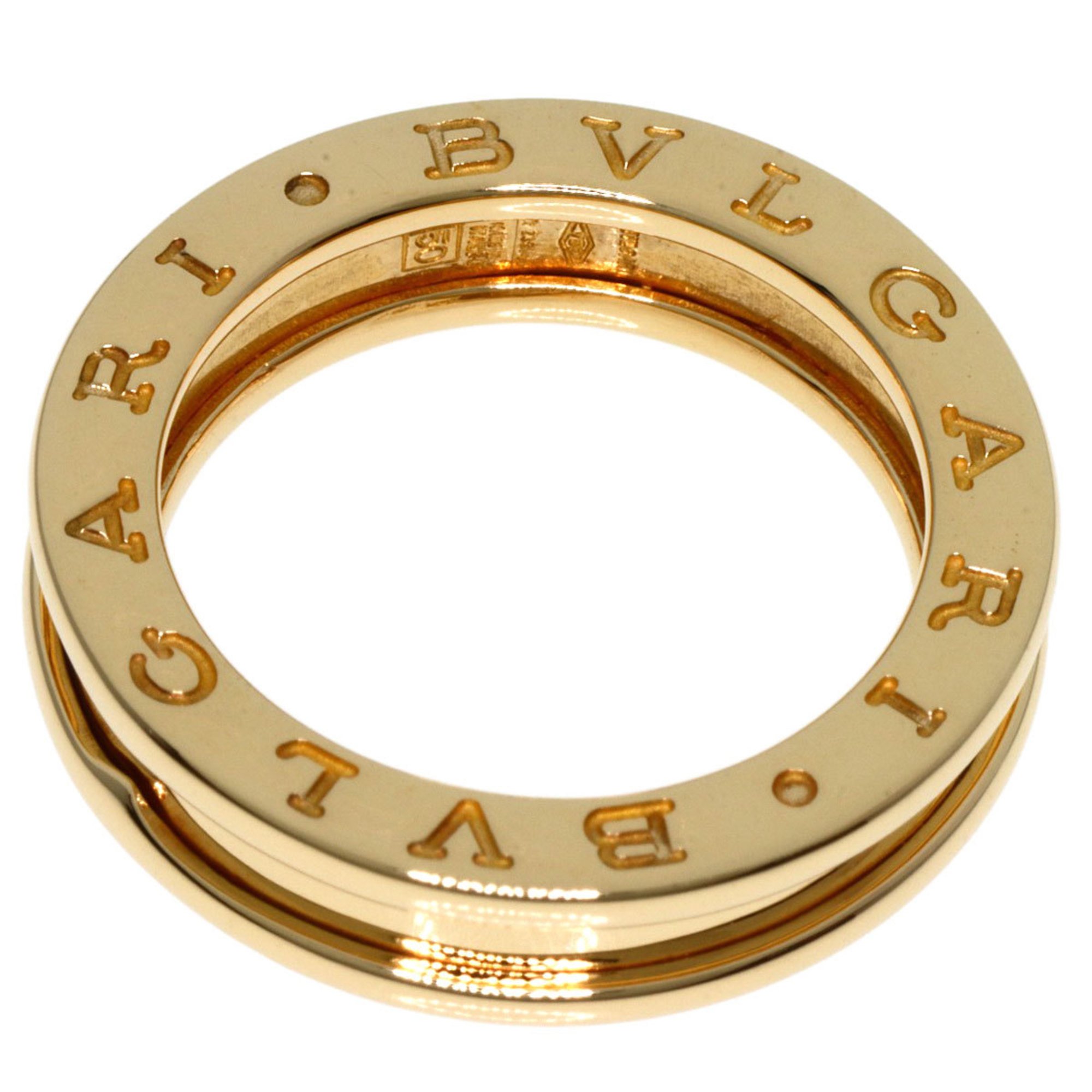 BVLGARI B-zero1 B-zero One Band XS #50 Ring, K18 Yellow Gold, Women's