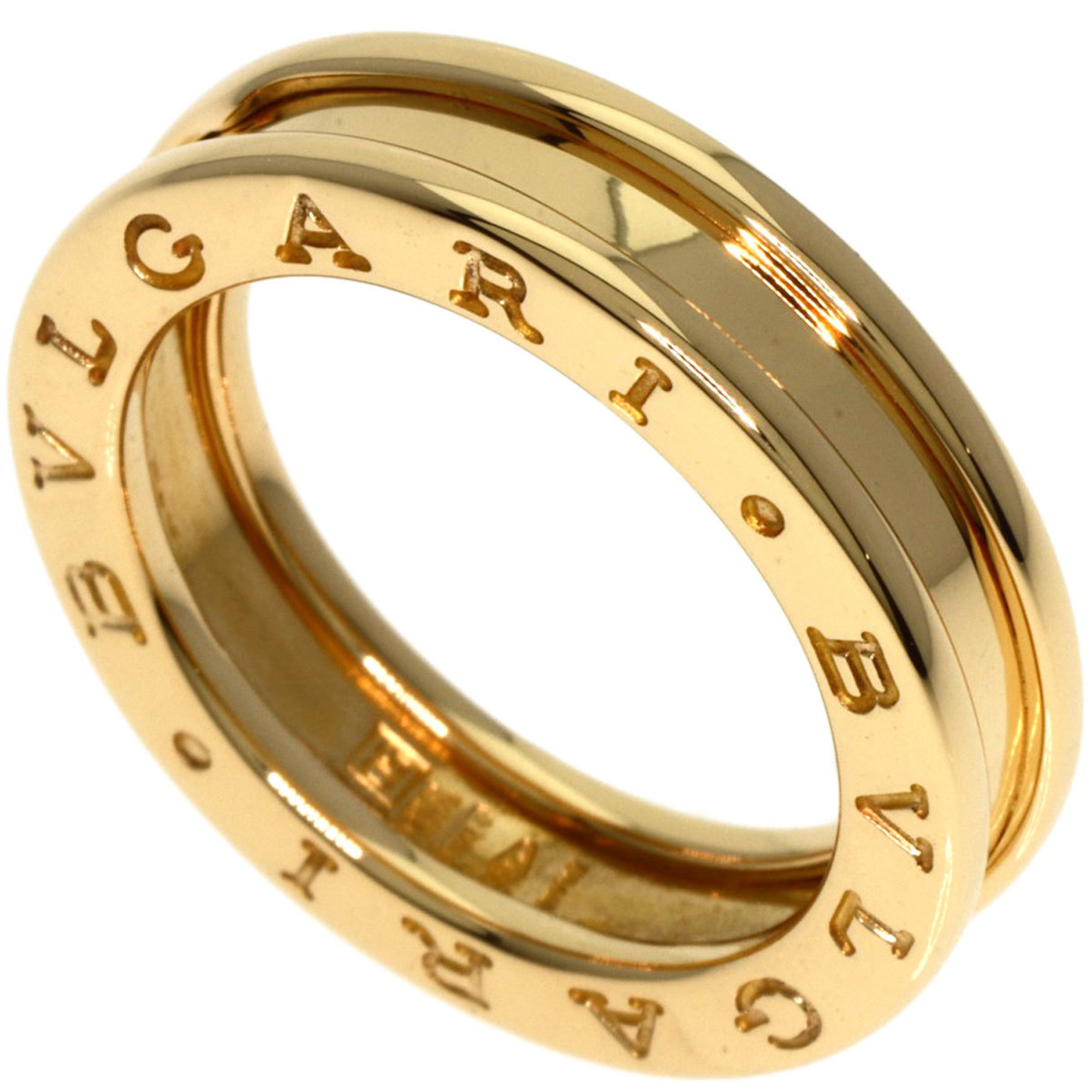 BVLGARI B-zero1 B-zero One Band XS #50 Ring, K18 Yellow Gold, Women's