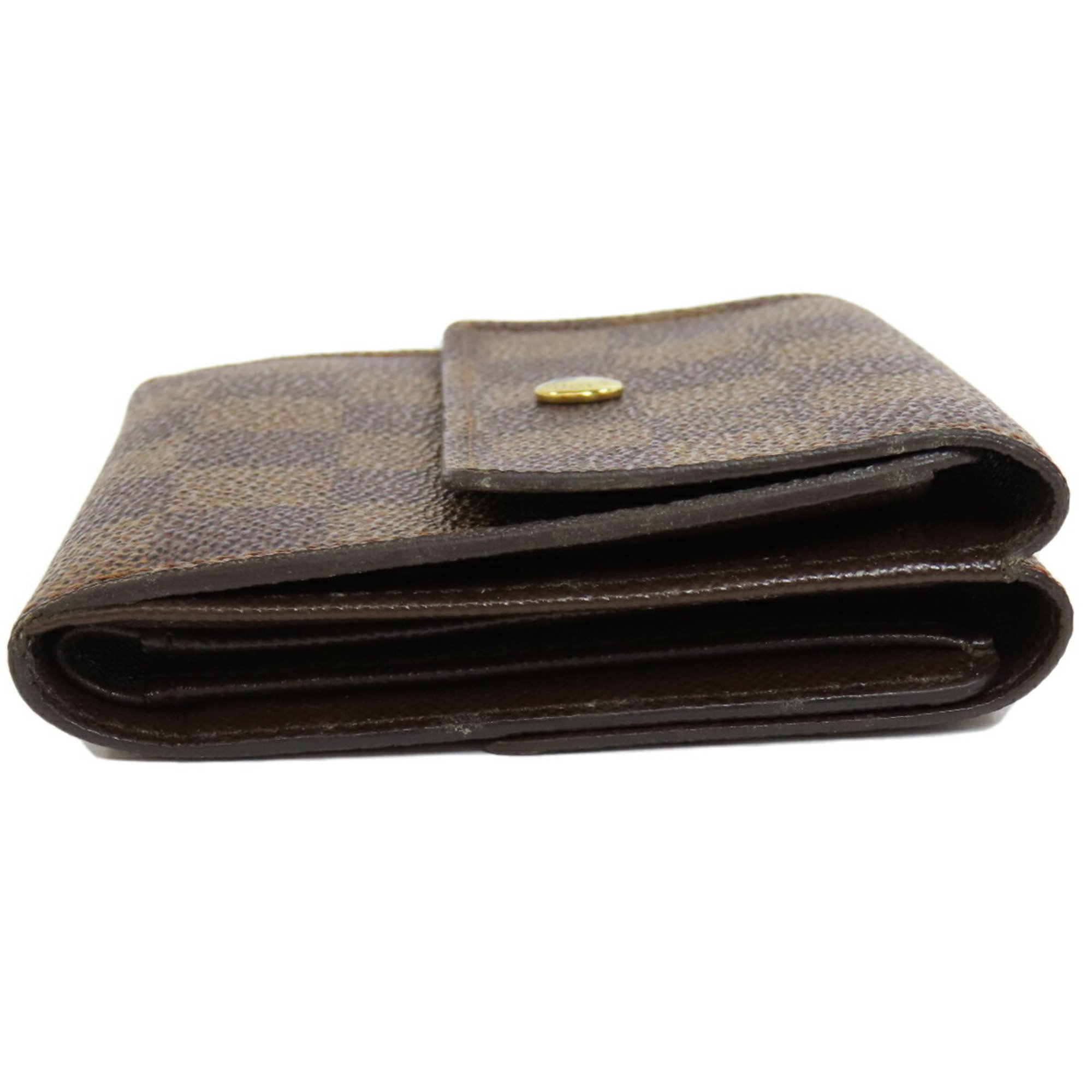 Louis Vuitton N61652 Porte Monnaie Bi-fold Wallet Damier Canvas Women's LOUIS VUITTON