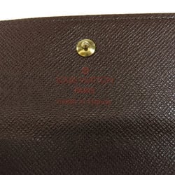 Louis Vuitton N61652 Porte Monnaie Bi-fold Wallet Damier Canvas Women's LOUIS VUITTON