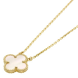 Van Cleef & Arpels Alhambra Shell Necklace K18 Yellow Gold for Women