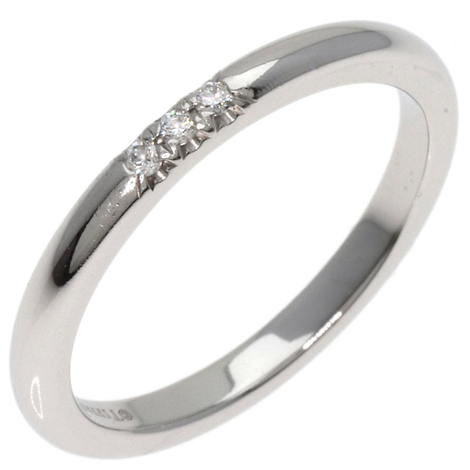 Tiffany & Co. Forever Wedding 3P Diamond Ring, Platinum PT950, Women's, TIFFANY