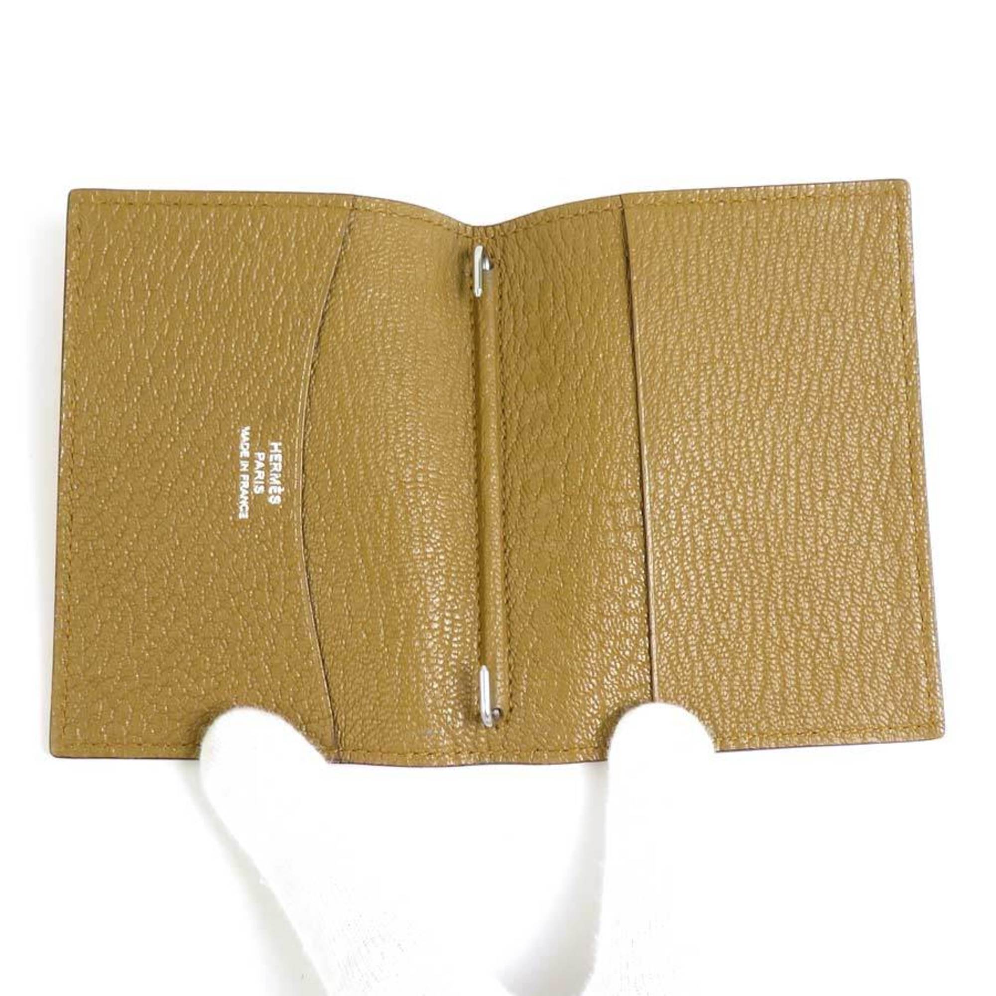 Hermes HERMES Notebook Cover Leather Pink Brown Women's e59062g