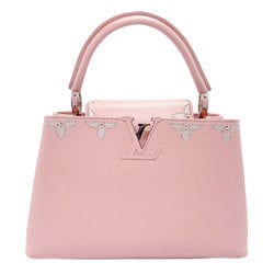 LOUIS VUITTON Handbag Shoulder Bag Capucines PM Leather Light Pink Silver Women's M51787 z2199