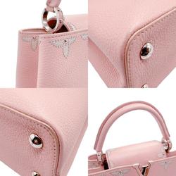 LOUIS VUITTON Handbag Shoulder Bag Capucines PM Leather Light Pink Silver Women's M51787 z2199