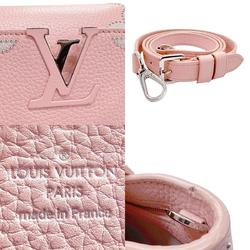 LOUIS VUITTON Handbag Shoulder Bag Capucines PM Leather Light Pink Silver Women's M51787 z2199