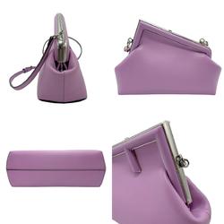 FENDI Shoulder Bag First Small Leather Light Purple Women's 8BP129 ABVE z2175