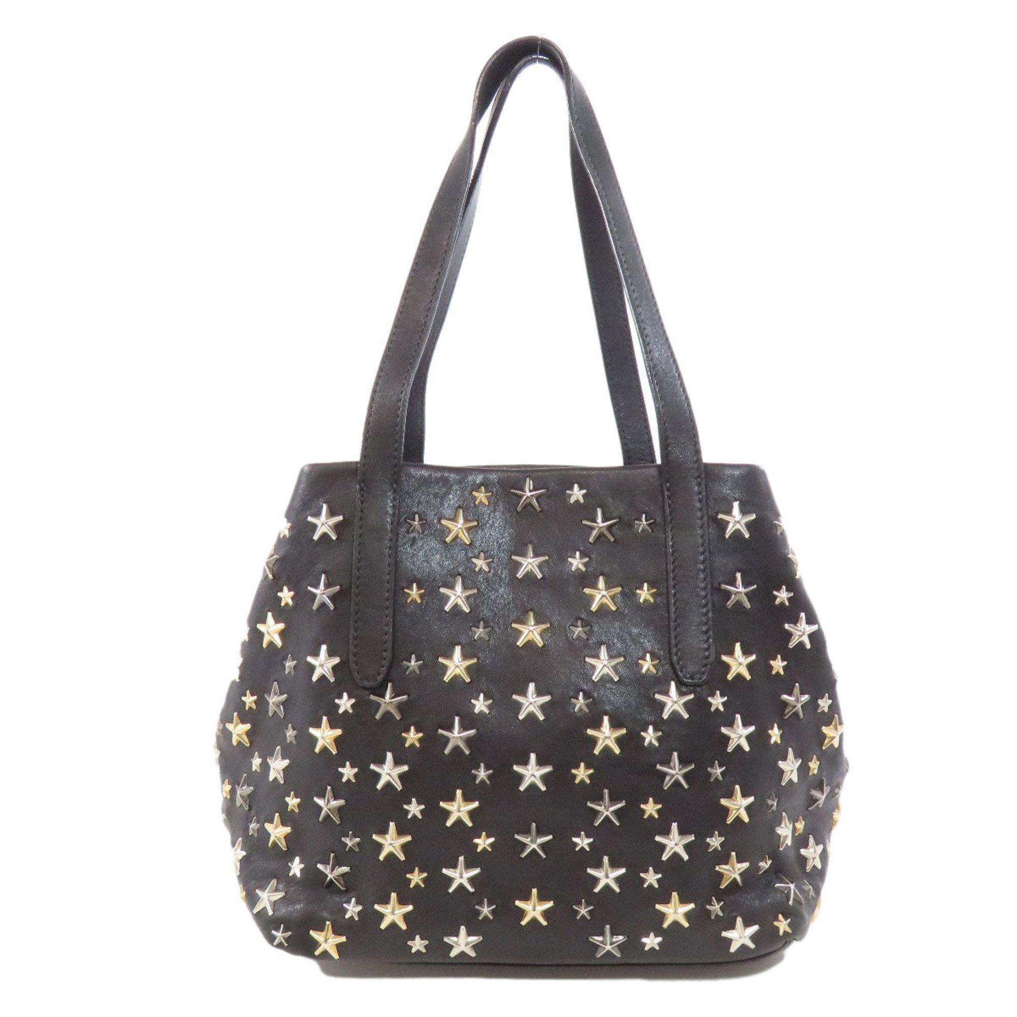 Jimmy Choo Sophia Star Motif Tote Bag Leather Women's