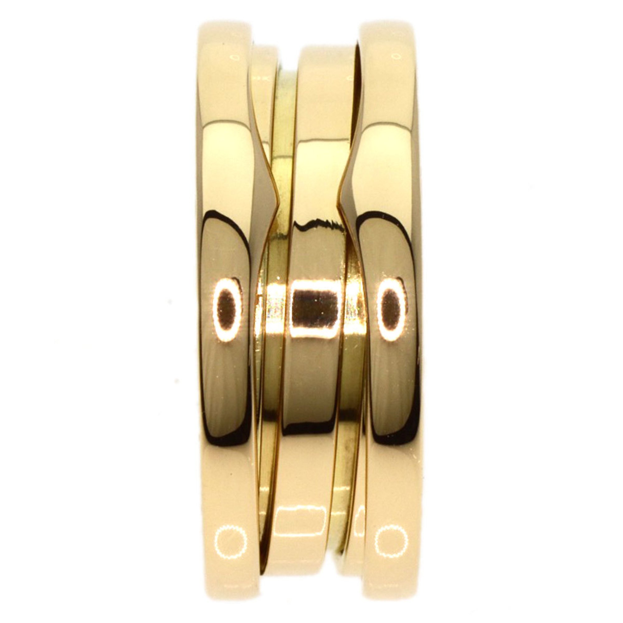 BVLGARI B-zero1 B-zero One 2-band #48 Ring, K18 Yellow Gold, Women's