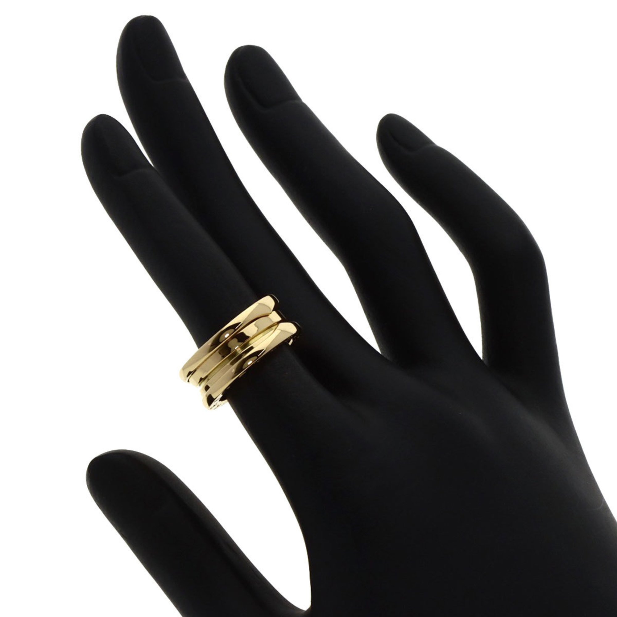 BVLGARI B-zero1 B-zero One 2-band #48 Ring, K18 Yellow Gold, Women's