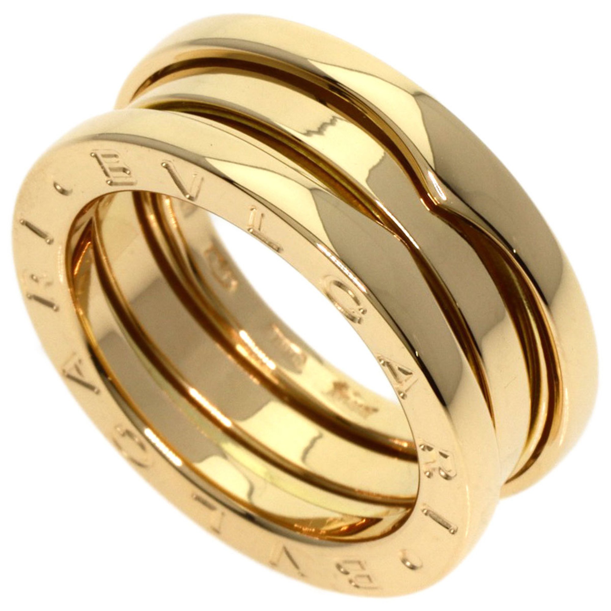 BVLGARI B-zero1 B-zero One 2-band #48 Ring, K18 Yellow Gold, Women's