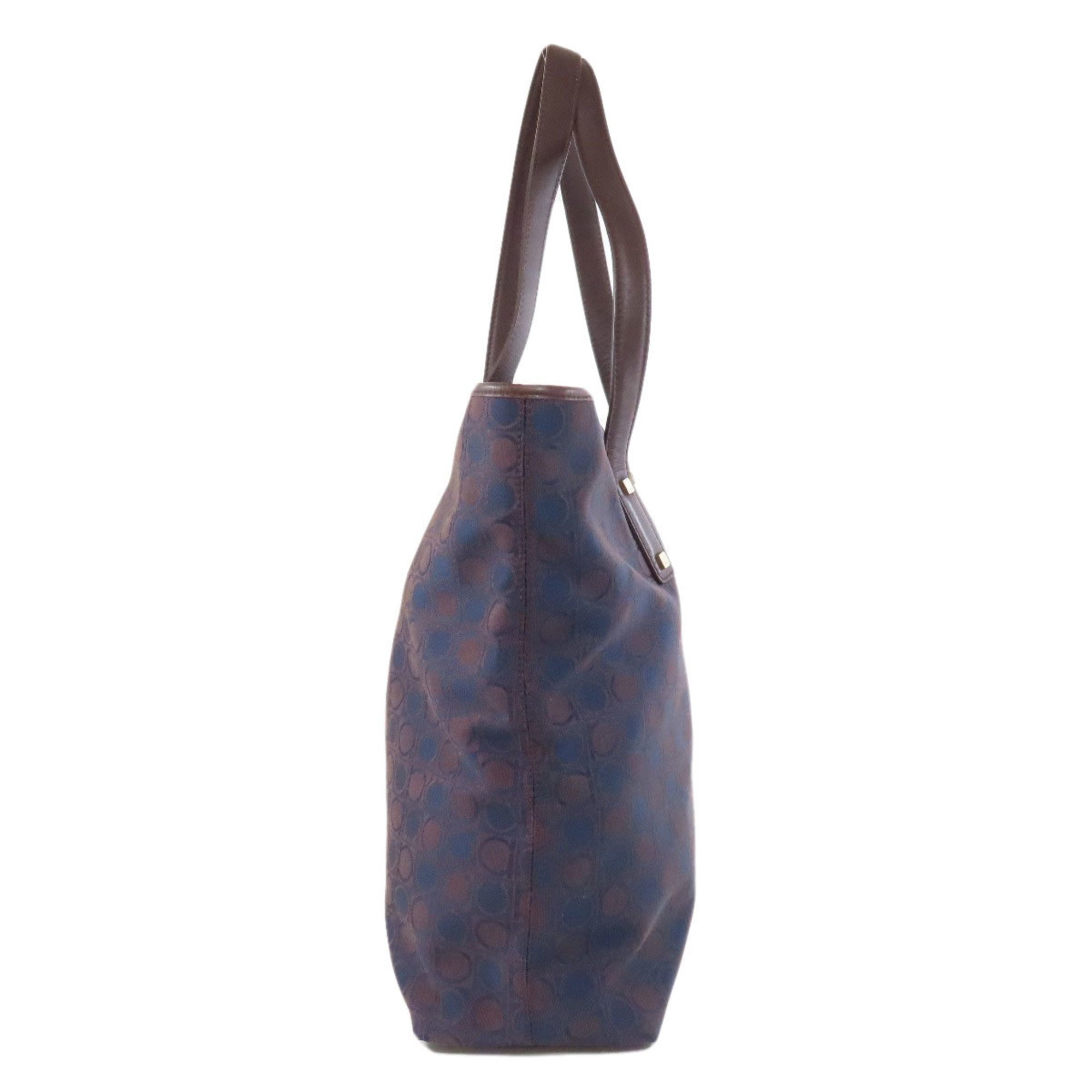 Salvatore Ferragamo Gancini pattern tote bag canvas women's