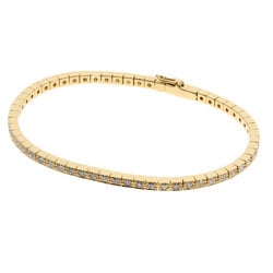 Cartier Lanier Full Diamond #16 Bracelet K18 Yellow Gold Women's CARTIER