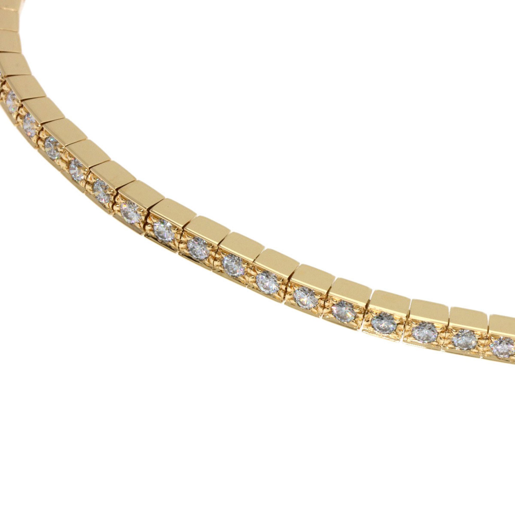 Cartier Lanier Full Diamond #16 Bracelet K18 Yellow Gold Women's CARTIER