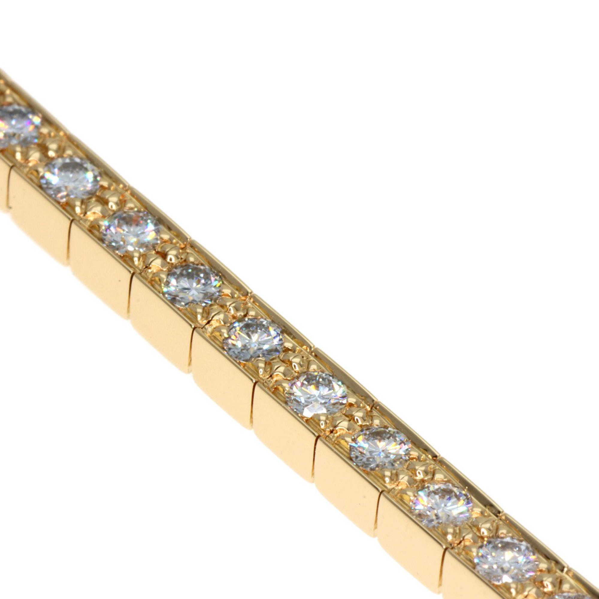 Cartier Lanier Full Diamond #16 Bracelet K18 Yellow Gold Women's CARTIER