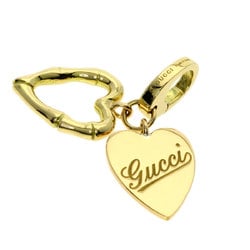 Gucci Heart Double Charm GINZA 2006 Pendant Top K18 Yellow Gold Women's GUCCI