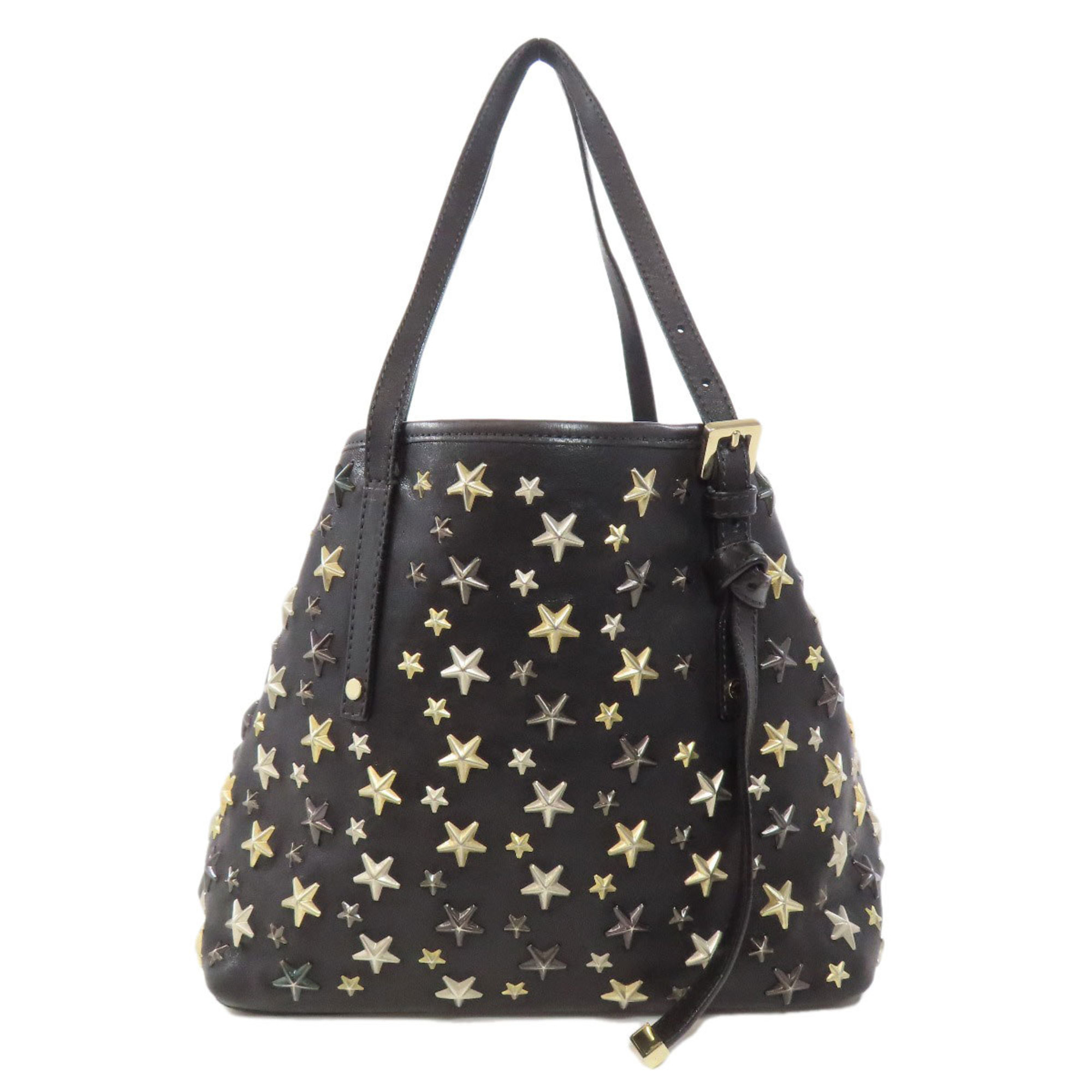 Jimmy Choo Sasha Star Motif Tote Bag Leather Women's