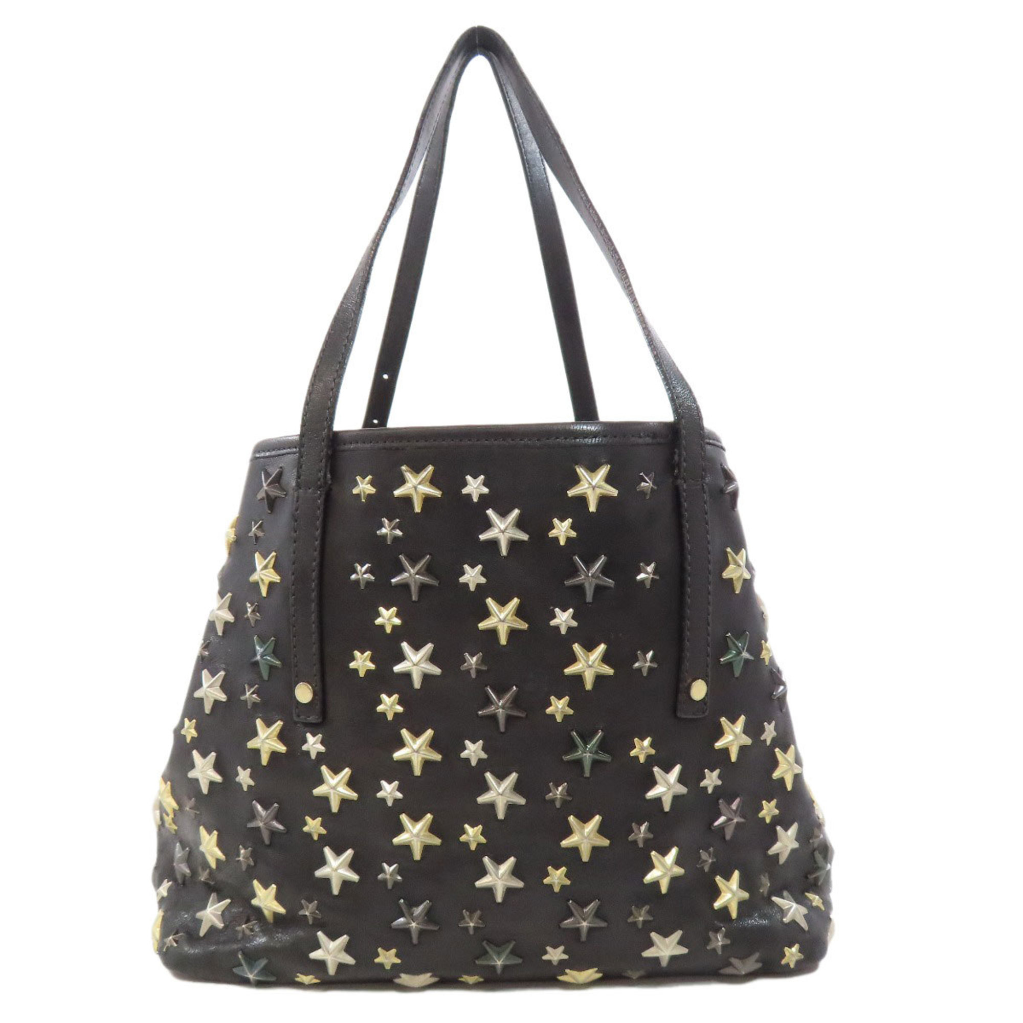 Jimmy Choo Sasha Star Motif Tote Bag Leather Women's