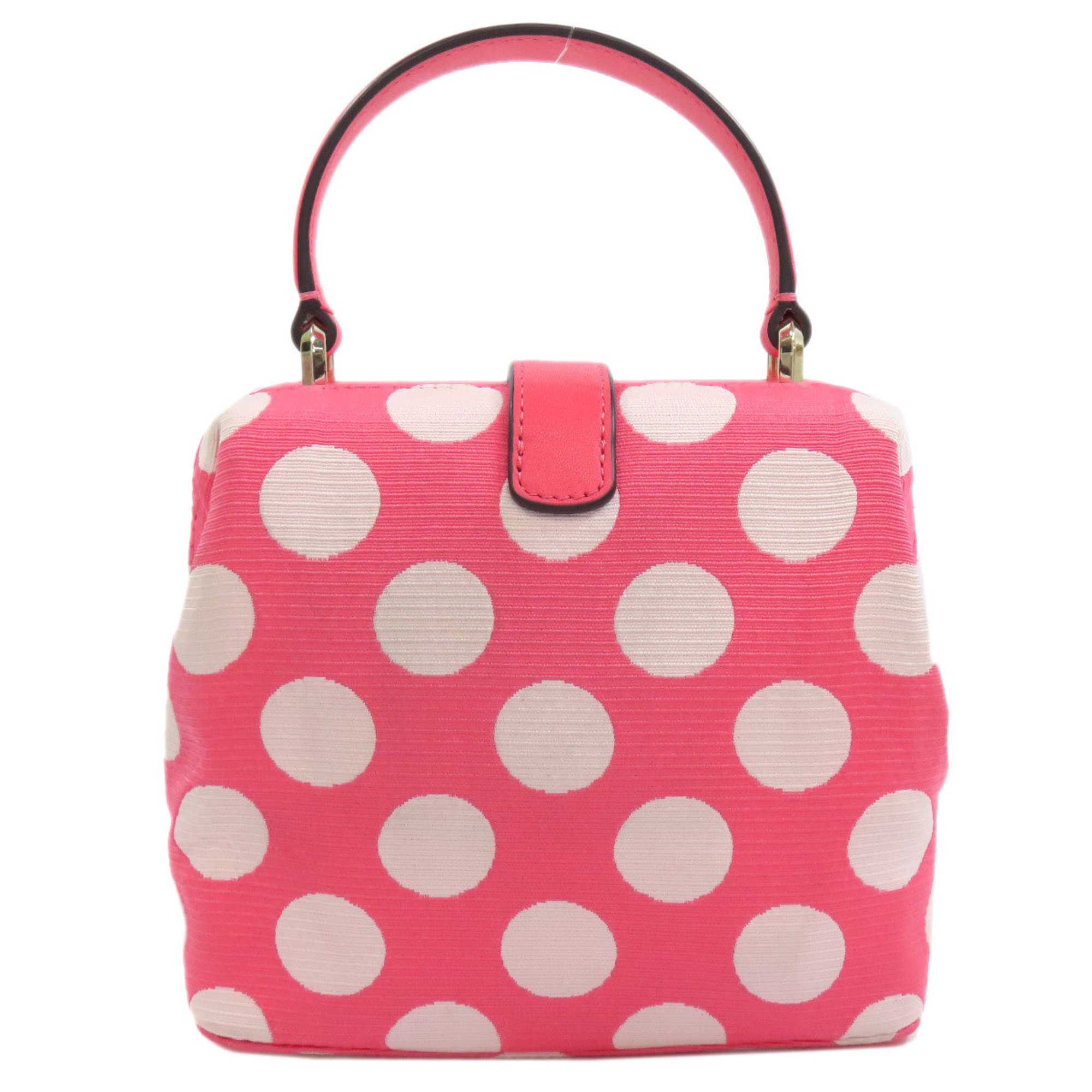 Kate Spade Polka Dot Handbag Canvas Women's