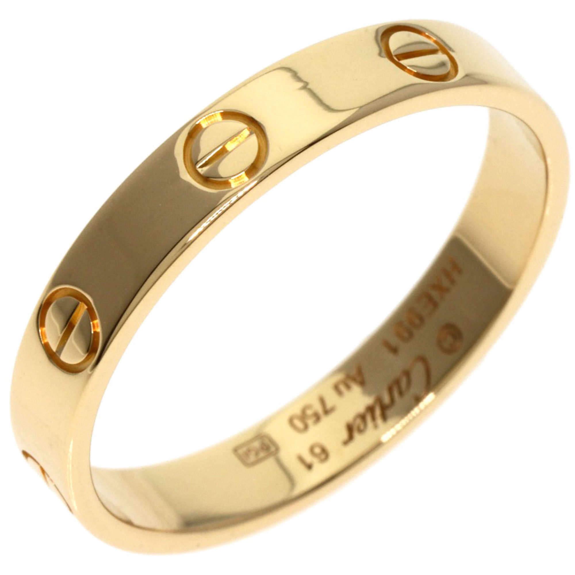 Cartier Love Ring #61 Ring, 18K Yellow Gold, Men's, Women's, CARTIER