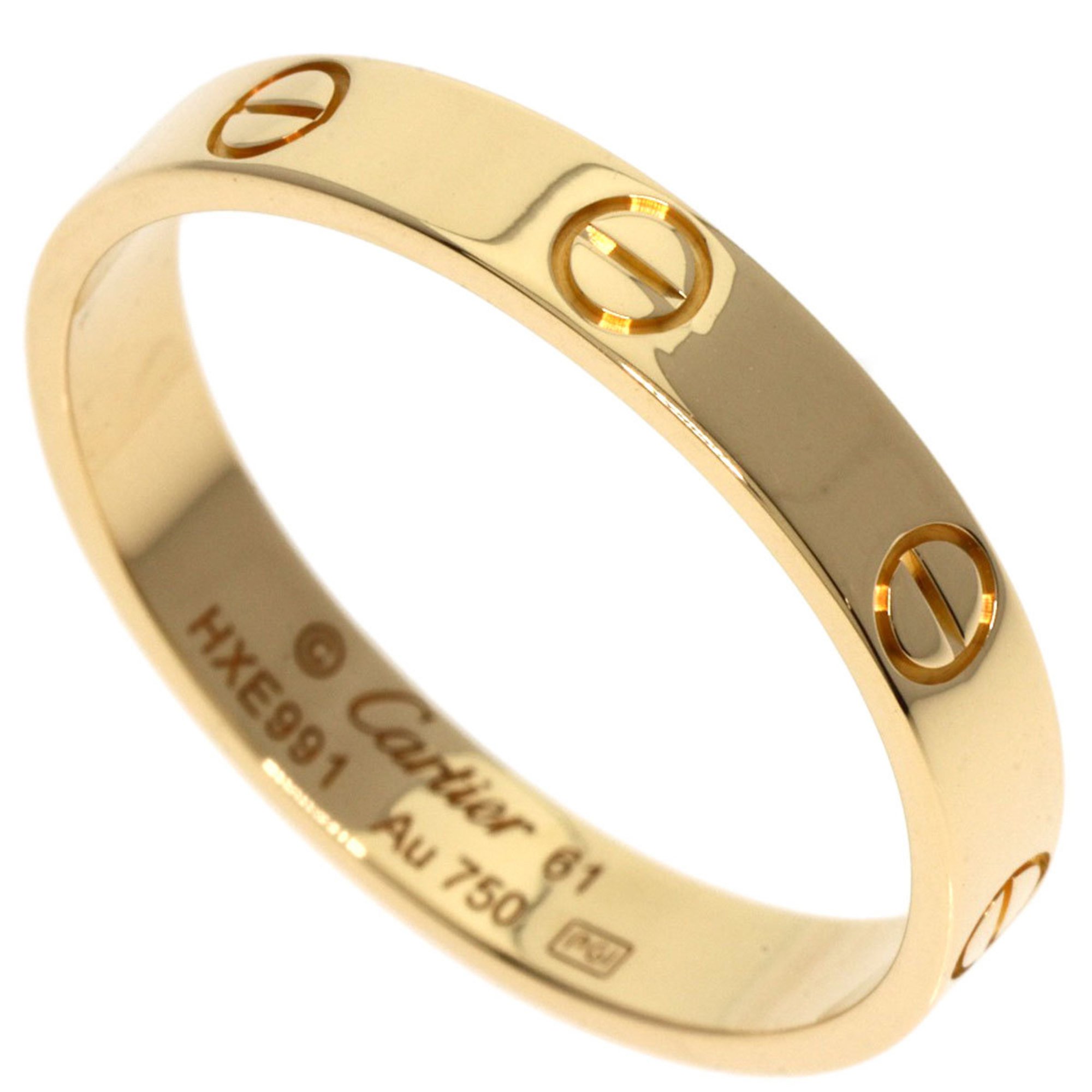 Cartier Love Ring #61 Ring, 18K Yellow Gold, Men's, Women's, CARTIER