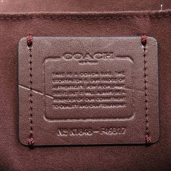 Coach F49317 Signature Embossed Handbag Leather Women's COACH