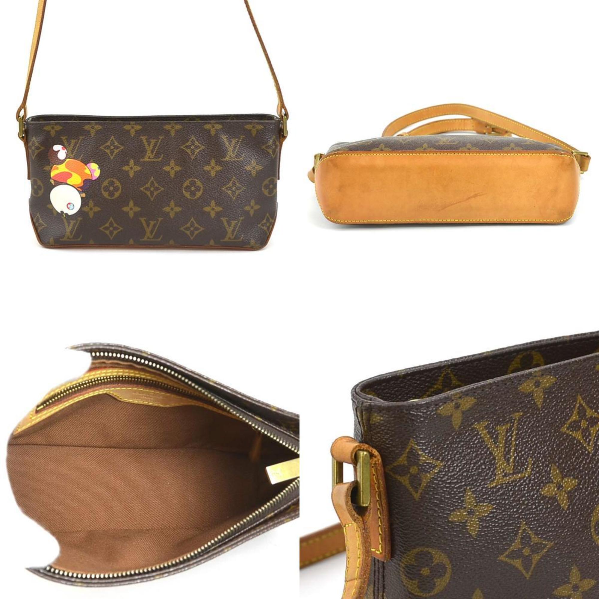 Louis Vuitton LOUIS VUITTON Shoulder Bag Monogram Panda Trotter Canvas Brown Gold Women's M51241 e59033a