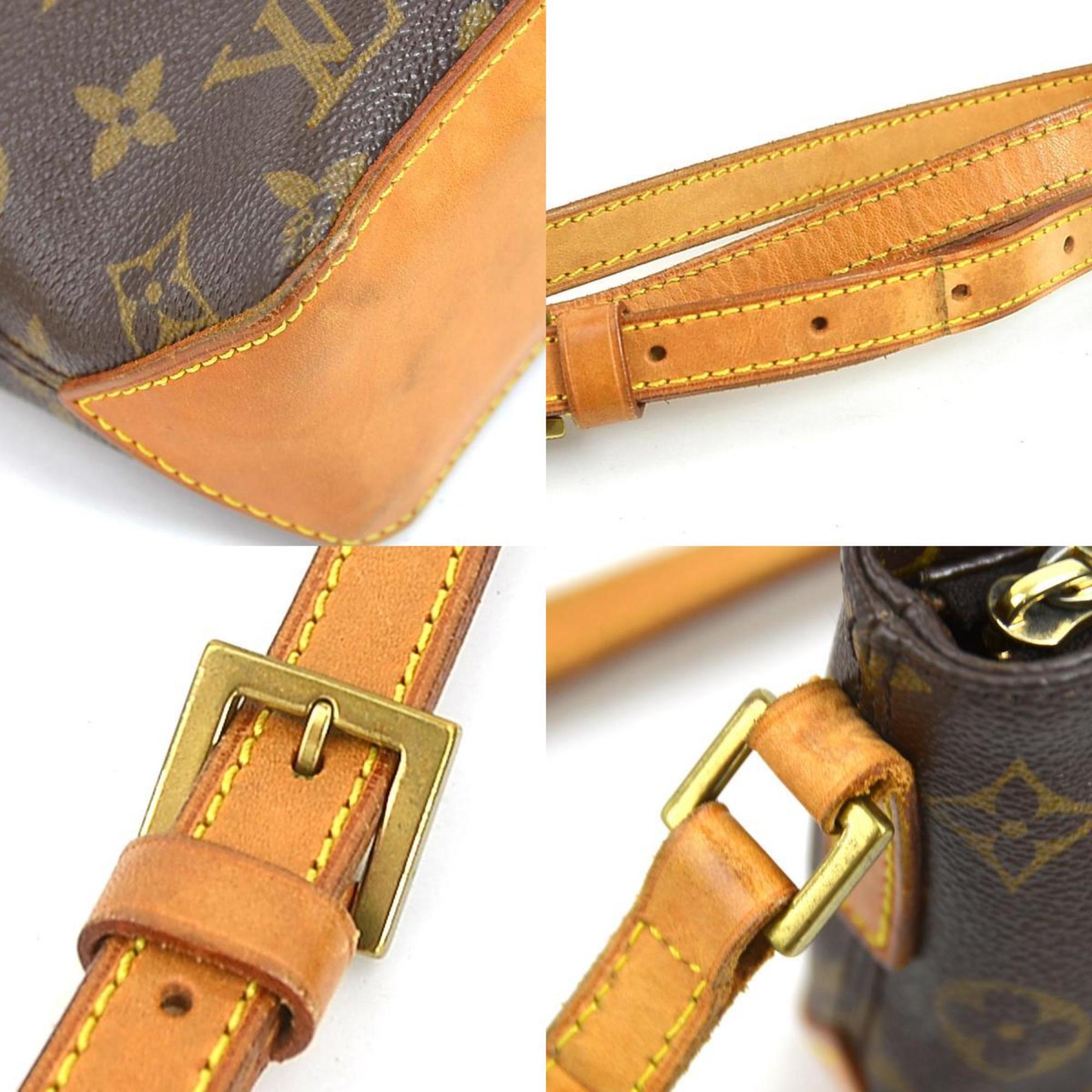 Louis Vuitton LOUIS VUITTON Shoulder Bag Monogram Panda Trotter Canvas Brown Gold Women's M51241 e59033a