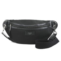 JIMMY CHOO waist bag, body nylon, black, for men and women, r10112k