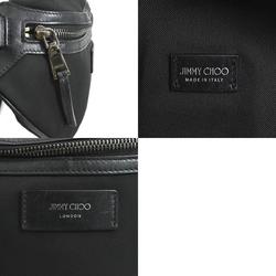 JIMMY CHOO waist bag, body nylon, black, for men and women, r10112k