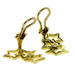 Tiffany Triple Star Earrings, 18K Yellow Gold, Women's, TIFFANY&Co.